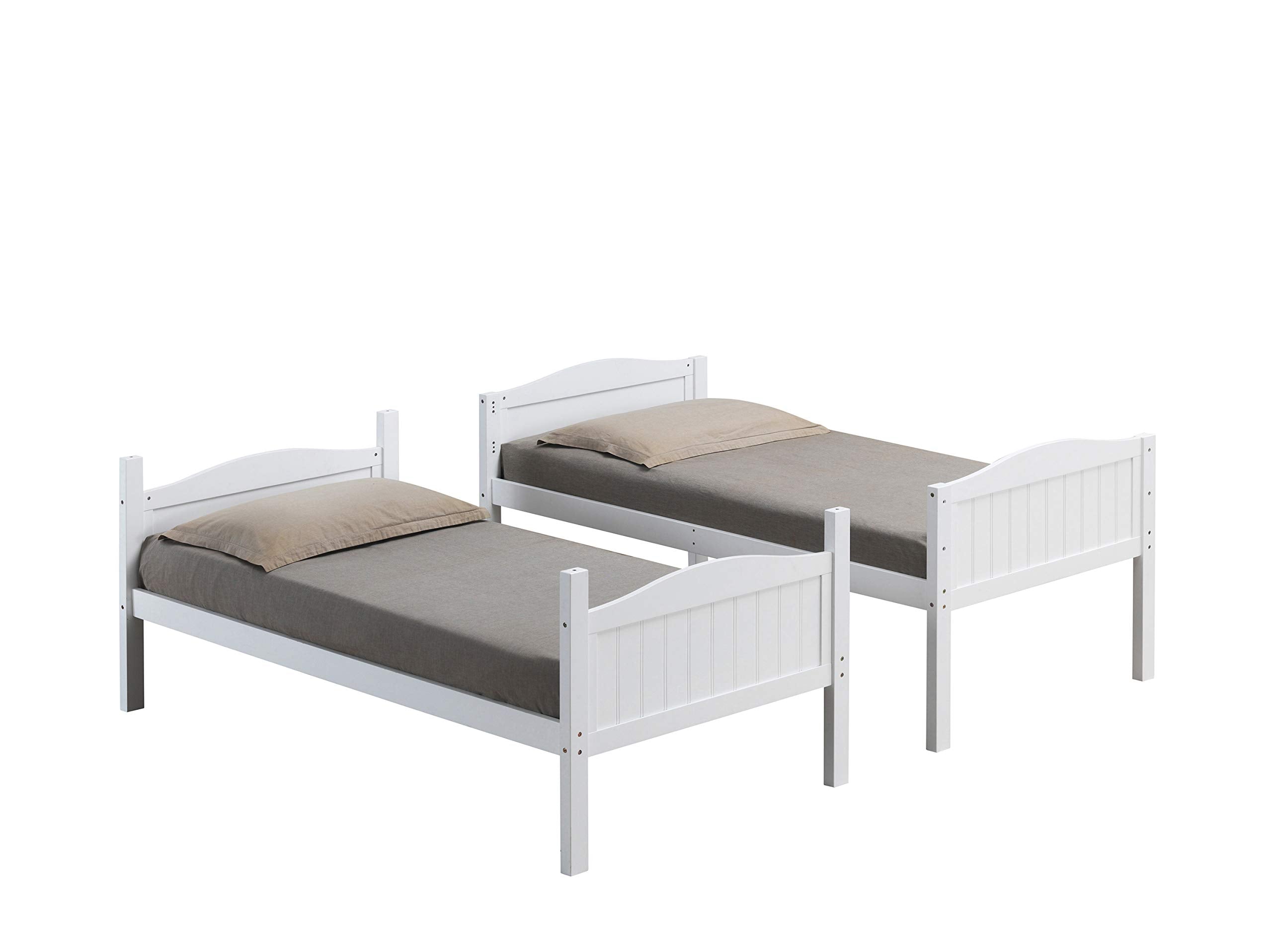 Coaster Home Furnishings Littleton Twin Over Twin Bunk Bed with Ladder White