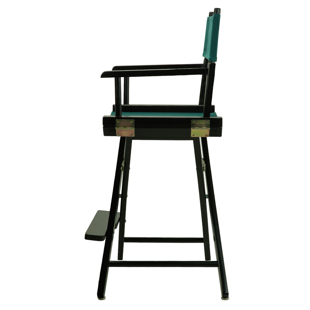 Casual Home 24" Director's Chair Black Frame-with Hunter Green Canvas, Counter Height