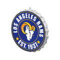 FOCO Forever Collectibles Los Angeles Rams Sign Bottle Cap Style