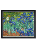 DECORARTS - Irises in the Garden by Vincent Van Gogh. Giclee Print Art Reproduction with matching Solid Wood Frame in Classical 