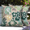 Magpie Fabrics Patio Pillow Covers Only 18'X18', Set Of 2, Fade-Resistant Outdoor Indoor Cushion Cases Decorative Throw Pillow