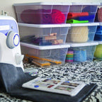 Sterilite Storage Box 13.5'' X 8.3'' X 4.8'', 6 Qt. Clear - Pack Of 4