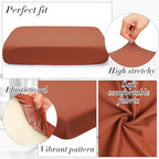 Newwiee 12 Pcs Stretch Sofa Couch Cushion Covers Patio Outdoor Cushion Covers Replacement Waterproof Couch Covers Individual Sli