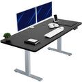 VIVO Electric 60 x 30 in Standing Desk, Memory Height Adjustment, 1B Series, Holds 220 lbs, Black Top Gray Frame, DESK-KIT-1G6B-
