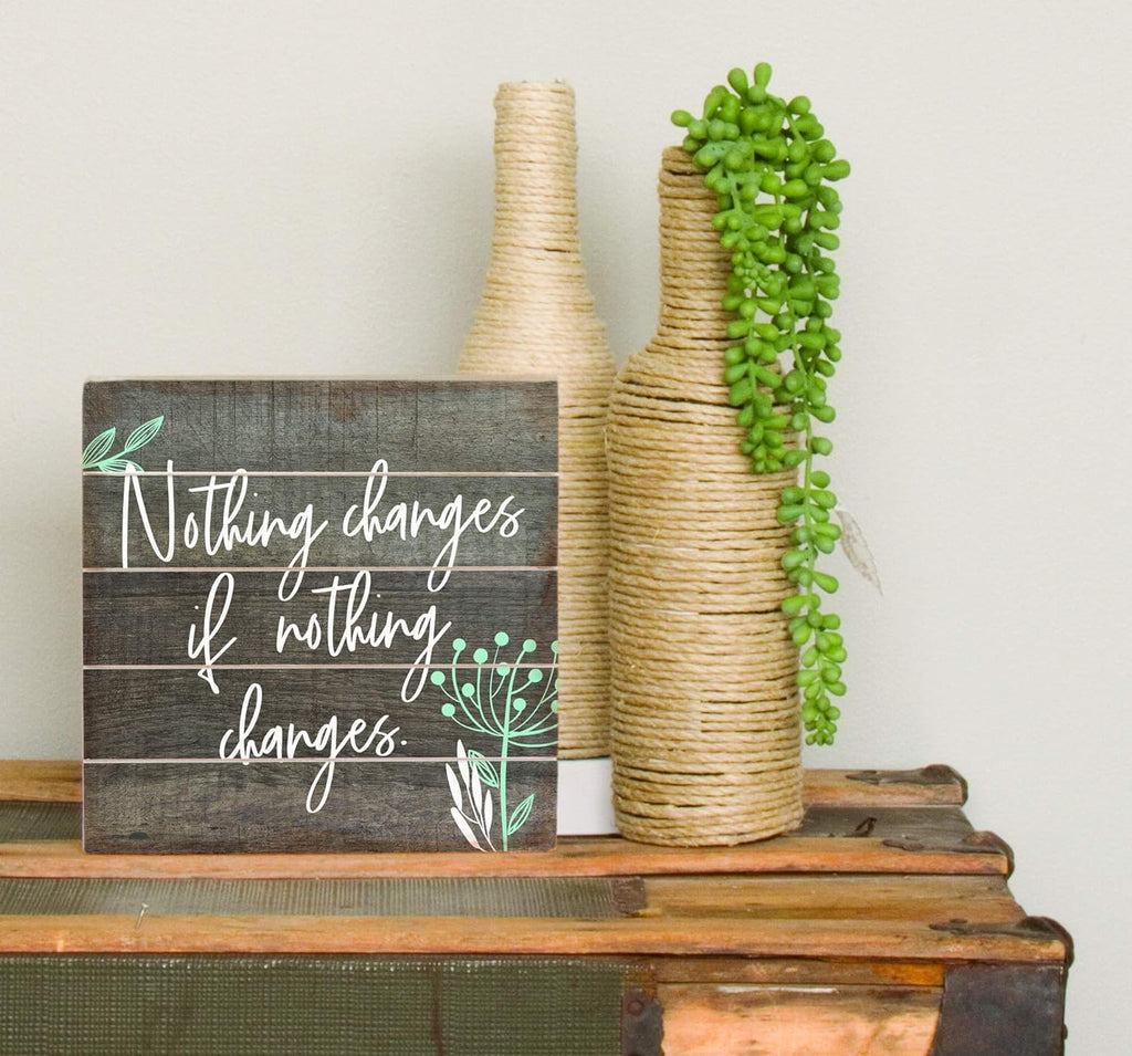 Sincere Surroundings Pet12818 Nothing Changes - 8 X 8, Gray