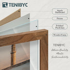 Tenibyc 16X24 Poster Frame 3 Pack - Brown Walnut, Natural Solid Wood Picture Frame, Wall Gallery Frame