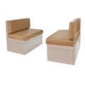 Recpro Rv Dinette Booth Cushions With Memory Foam Camper Trailer Bed (Toffee, 36')