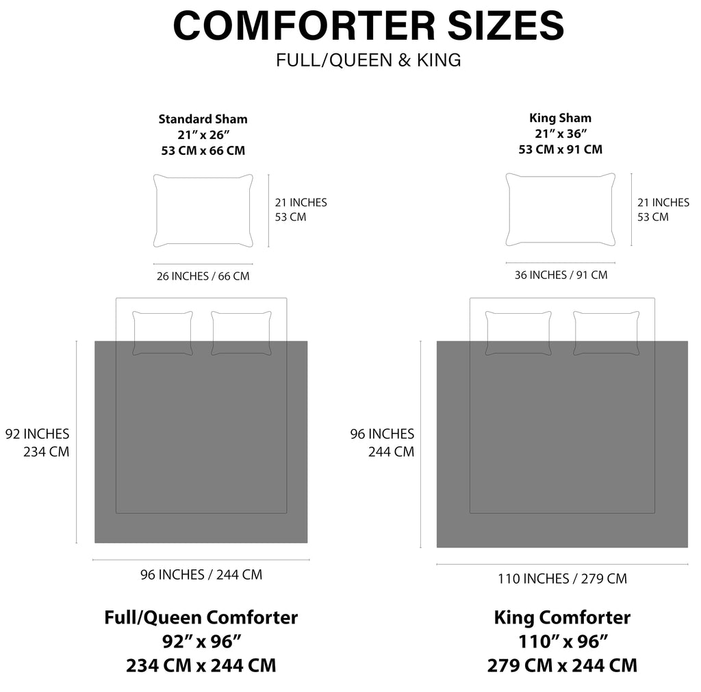 Ugg 00517 Blissful Full-Queen Comforter Set Reversible Comforter And Pillow Shams Machine Washable Soft Cozy Bedding Queen Size