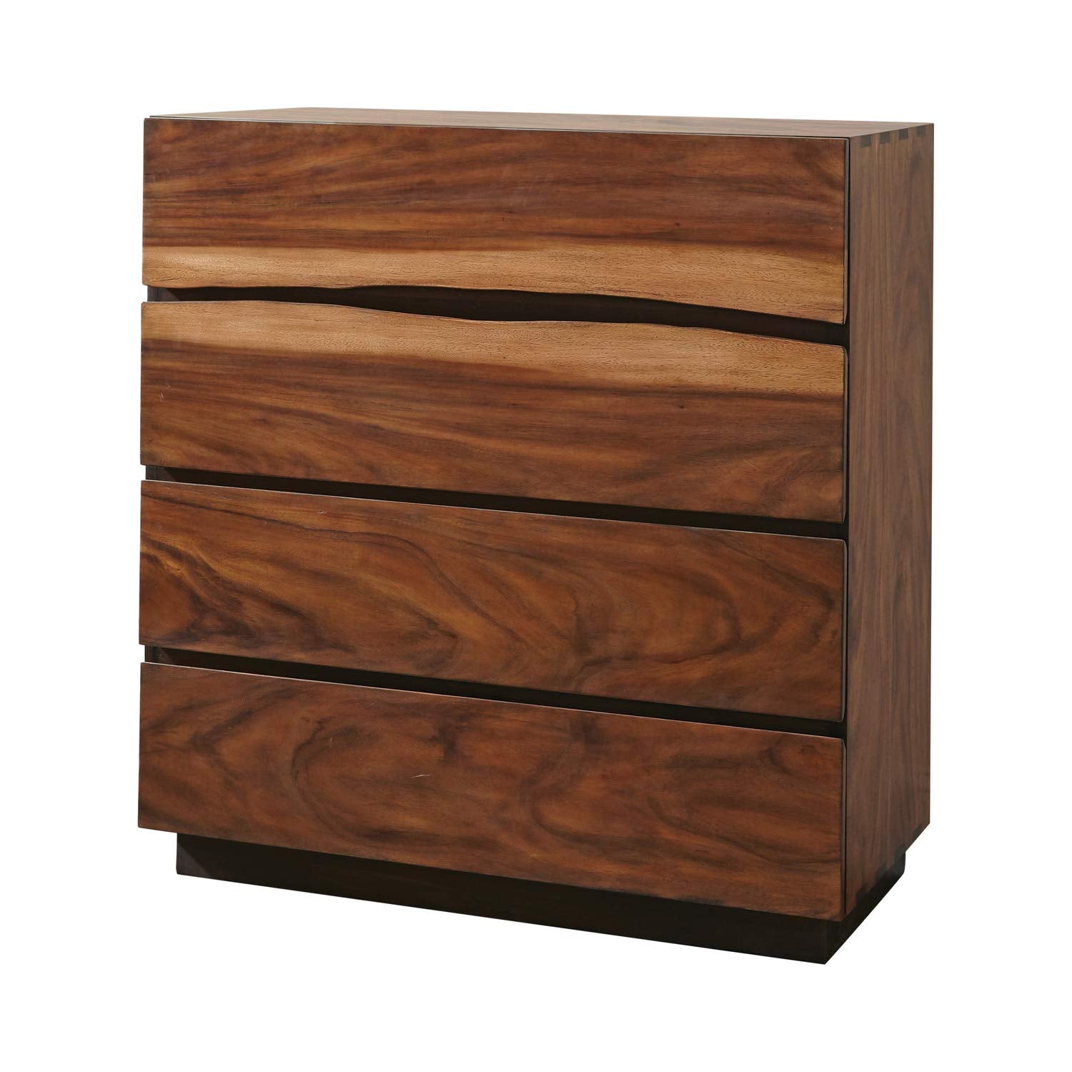 Coaster Madden 4-Drawer Chest, Smokey Walnut/Coffee Bean