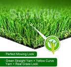 Sunvilla 4'X7' Realistic Indoor/Outdoor Artificial Grass/Turf 4 X 7 (28 Square Ft), 4' X 7', Green/Olive Green/Yellow