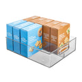 iDesign Divided Pantry Bin with Handle, Clear