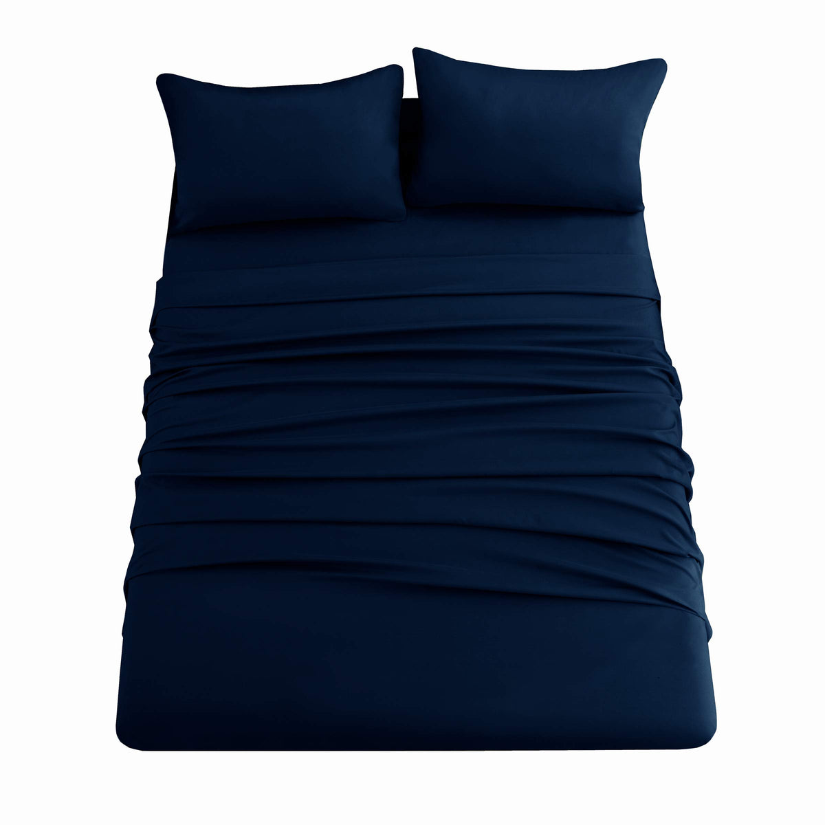Ghooss Bed Sheets Full Size Hotel Luxury-Extra Soft 1800 Microfiber Bedding-Wrinkle & Fade Resistant,Machine Washable-4 Piece(Fu