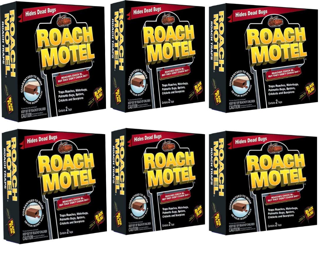 Black Flag Tat Roach Motel Traps, 2-Count Packages (Pack Of 6)