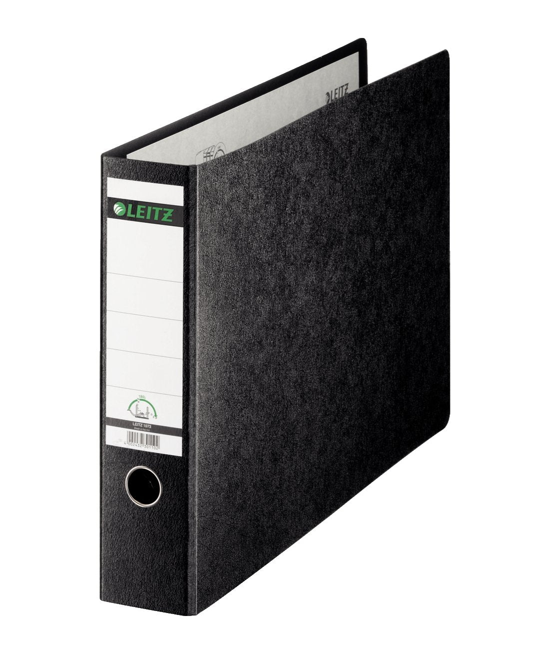 Leitz 2-Ring 3-Inch Premium Linen Textured A3 Sized European Binder, Black (1073)