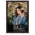 wallsthatspeak 6x7 Espresso Brown Picture Frame for Puzzles Posters Photos or Artwork