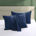 100% Egyptian Cotton Pillow Protectors Set of 2, 600 Thread Count Standard Size Bed Pillow Cases with Zipper,Sateen Weave Coolin