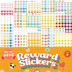 Upgrade 6600 Small Stickers For Teacher Supplies - Premium Mini Reward Stickers For Kids Classroom, Incentive Stickers For Stude