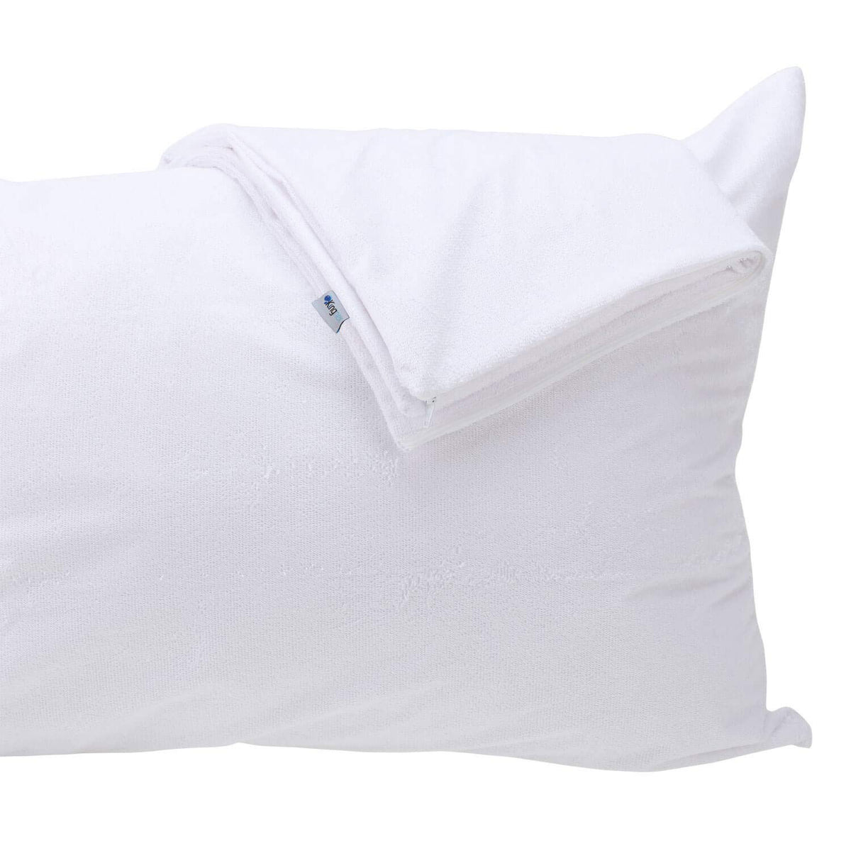 Kingnex Down Feather Proof Body Pillow Protectors 20X54 Waterproof Soft Bamboo Viscose Terry Pillow Covers 1 Pack Only 21X55