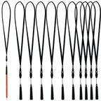 Xilaotou 10 Anti-Lost Necklace Lanyard With Elasticity Blackanti-Lost Silicone Rubber Pen Silicone Lanyard Holder,Teachers,Const