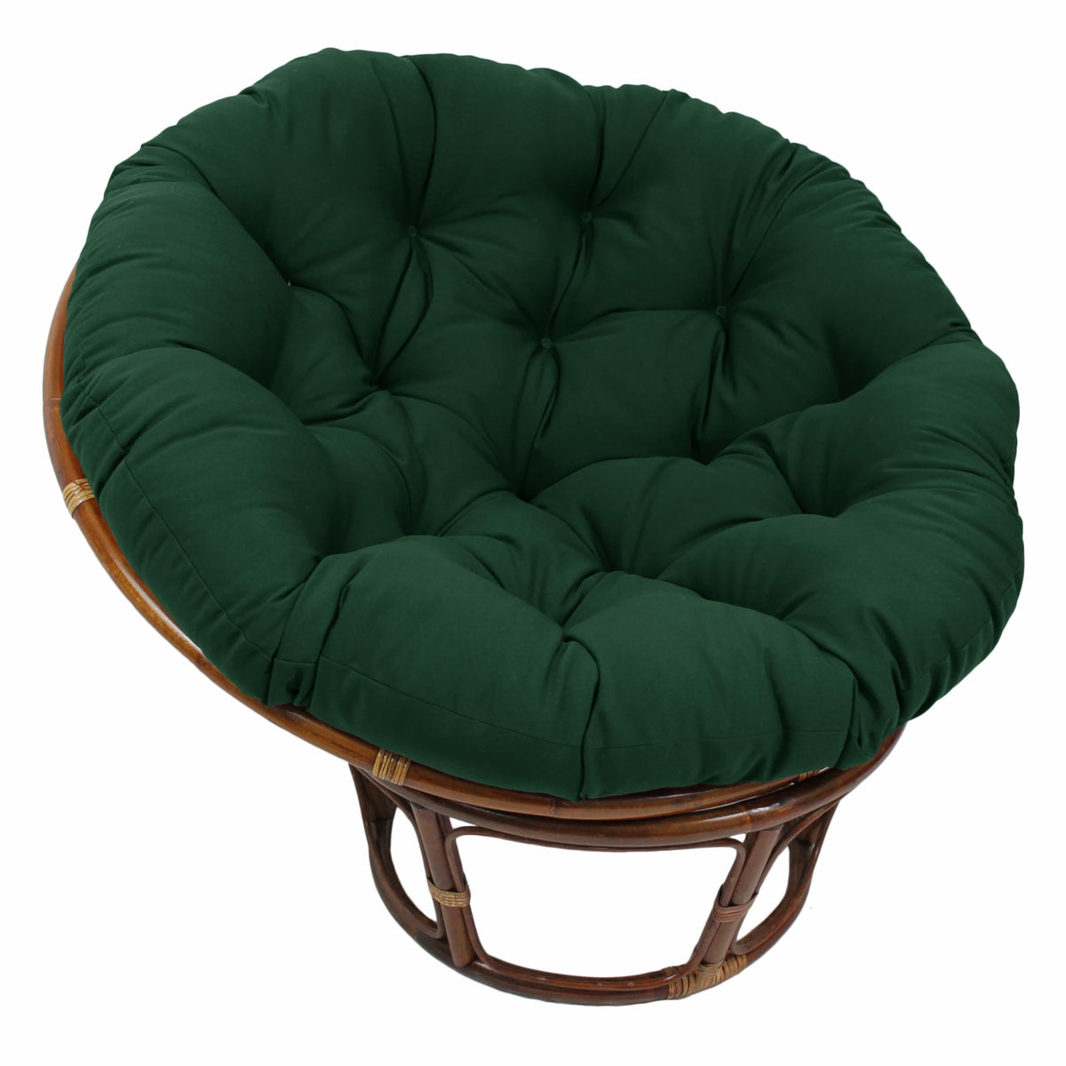 Blazing Needles Twill Papasan Cushion, 1 Count (Pack Of 1), Forest Green