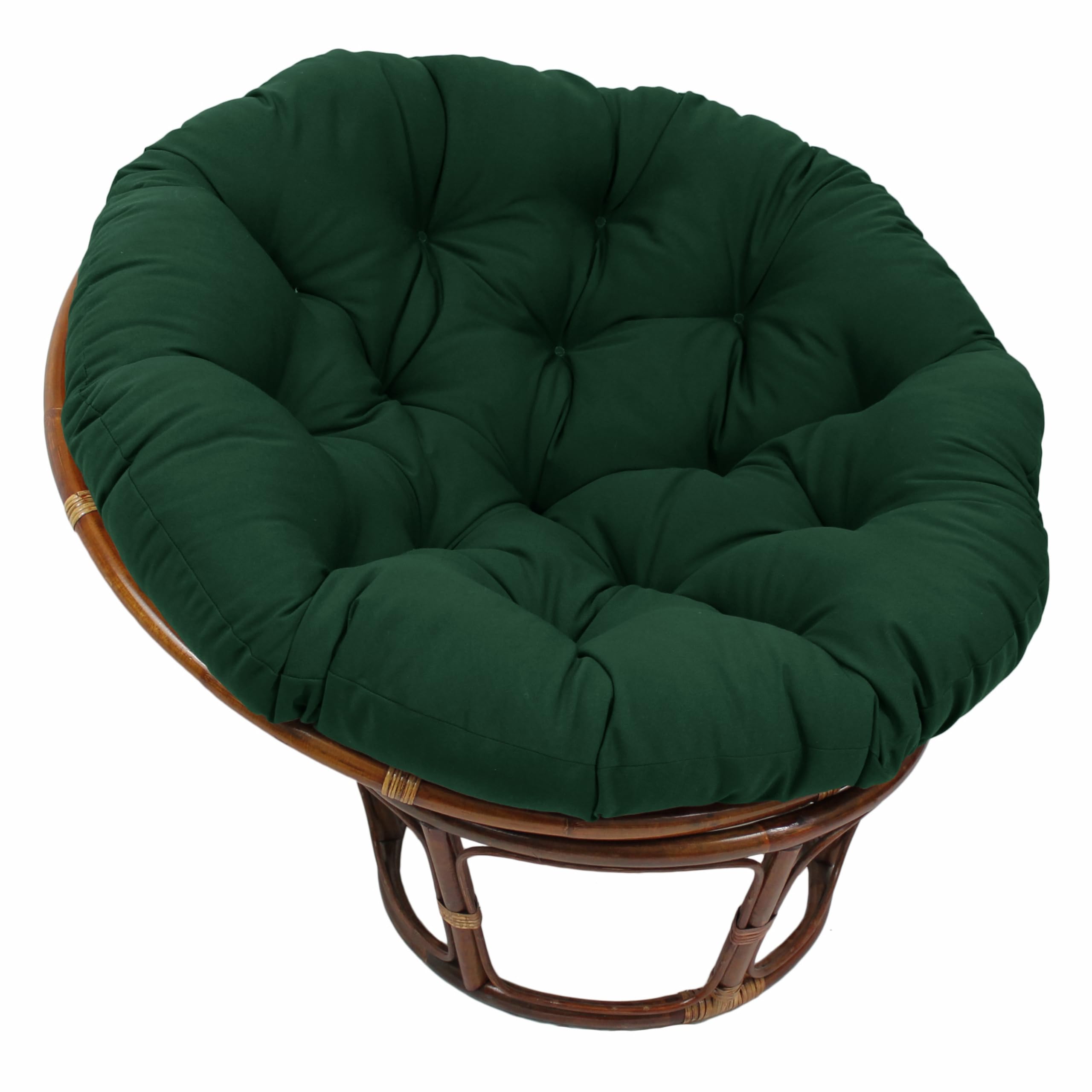 Blazing Needles Twill Papasan Cushion, 1 Count (Pack Of 1), Forest Green