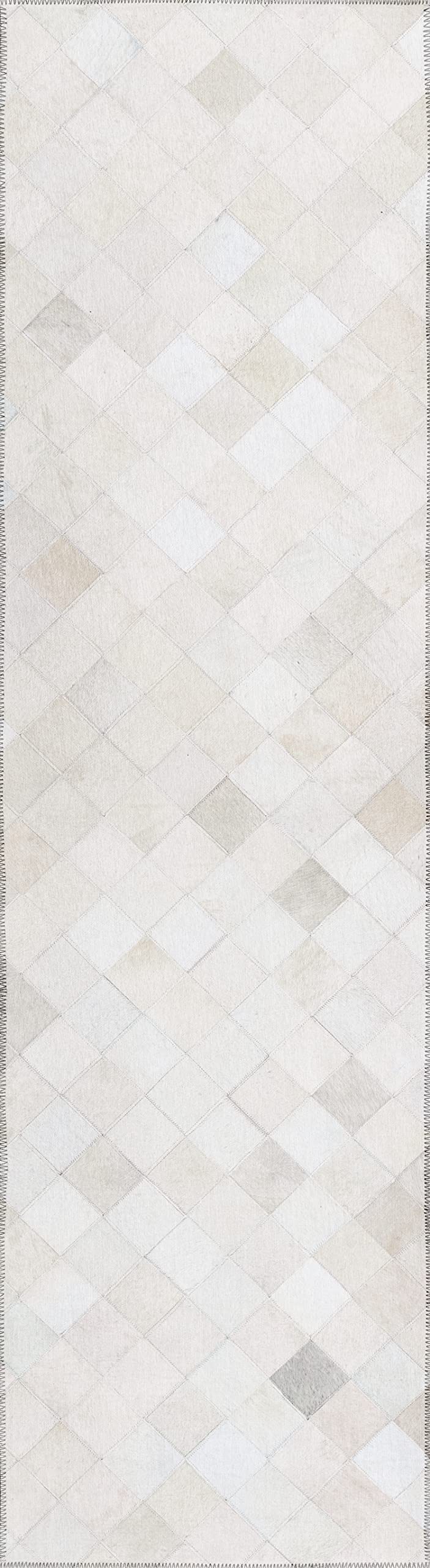 Addison Rugs Laredo Alr32 Ivory 2'3" X 7'6" Indoor Outdoor Hallway Runner Rug, Stain Resistant Washable Kitchen Area Carpet For Bathroom, Entry, Patio, Laundry And Bedroom Rug