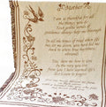 Manual 46 X 60-Inch Mother'S Day Fringed 2.5-Layer Throw, Mother Poem