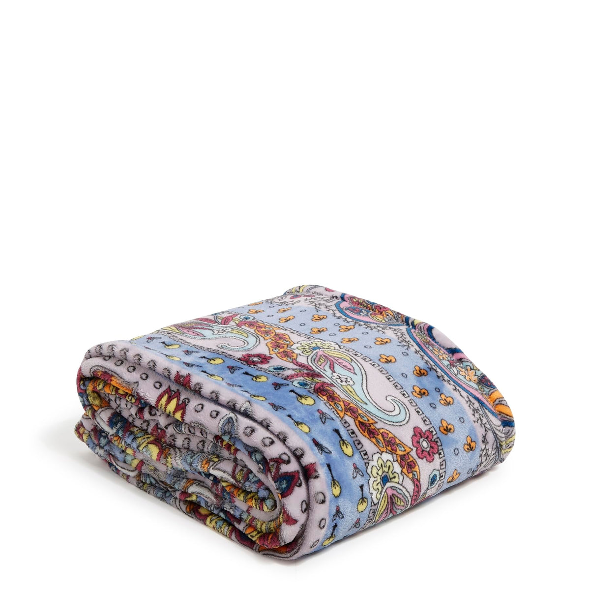 Vera Bradley Women'S Fleece Plush Throw Blanket, Provence Paisley, 80 X 50