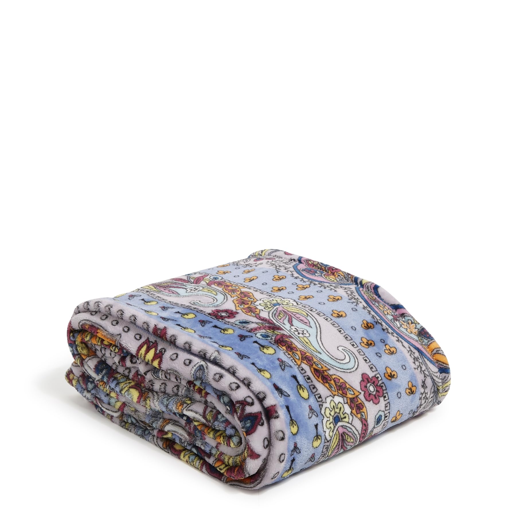Vera Bradley Women'S Fleece Plush Throw Blanket, Provence Paisley, 80 X 50