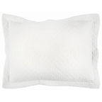 Rizzy Home | BQ4517 | Cotton King Sham | 20"x36" White/Neutral/ Solid