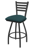 XL 410 Jackie 36 Swivel Extra Tall Bar Stool with Pewter Finish and Graph Tidal Seat