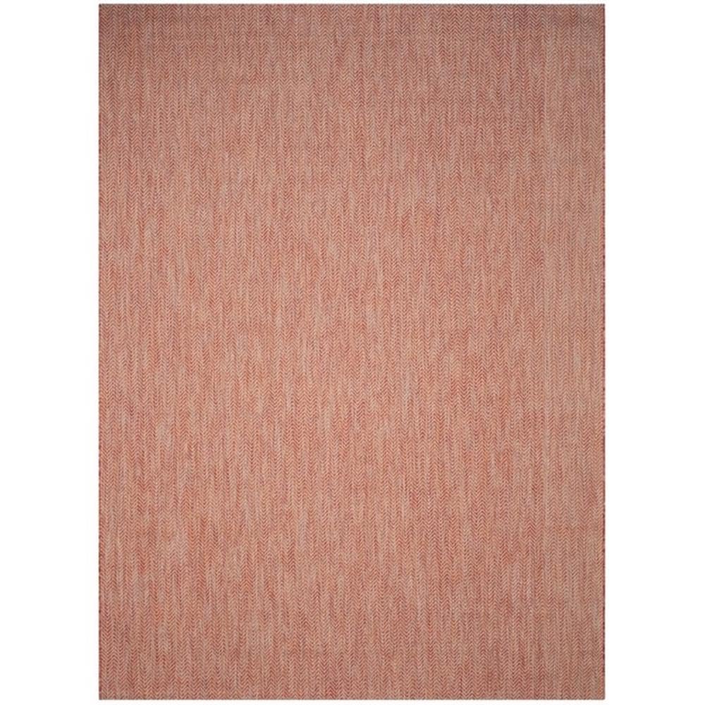 Safavieh Courtyard Collection Area Rug - 9' X 12', Red & Beige, Non-Shedding & Easy Care, Indoor/Outdoor & Washable-Ideal For Pa