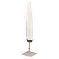 Amazon Basics Outdoor Patio Umbrella Cover, Beige/White, 7' X 23' X 76'