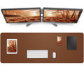 Large Desk Mat 55' X 17'Leather Desk Pad Protector,Mouse Pad,Office Desk Mat, Non-Slip Pu Leather Desk Blotter,Waterproof Keyb
