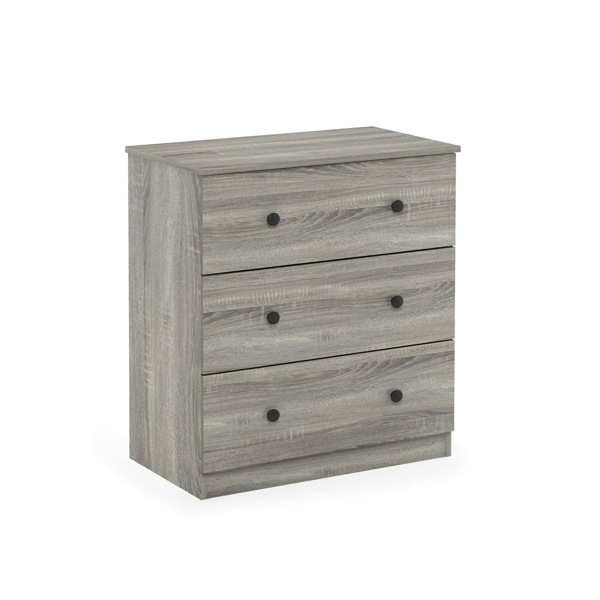 Furinno Tidur Simple Design Dresser, 3-Tier Knob, French Oak