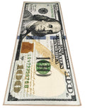 HUAHOO Money Rugs 100 Dollar Bill Runner Cool Area Rug for Living Room Kitchen Rug Laundry Runner Rug Bedroom Bathroom Mat (22 x