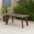 Oaknest Supreme Bison 6Seater Dining Table In Globus Brown  Robust & Weatherresistant Plastic Dining Table, Ideal For Indoor