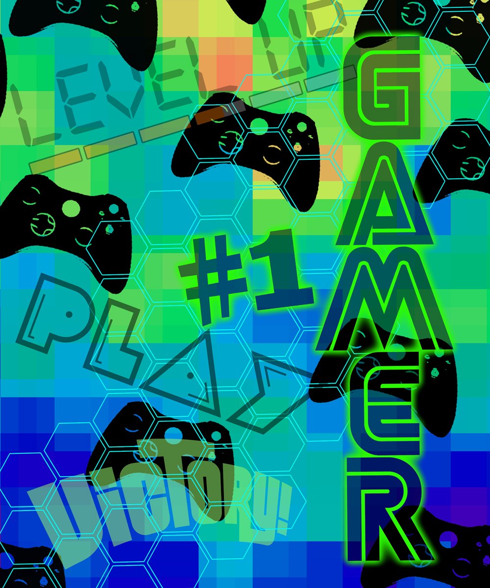 Nu Trendz Signature 'Gamer Video Game Blanket Throw