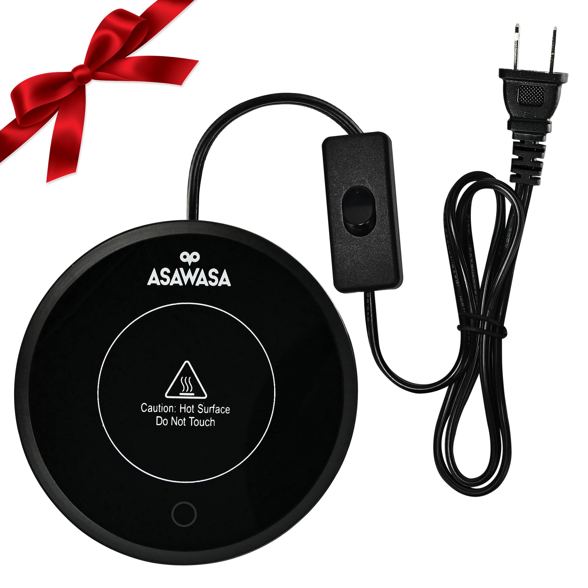 ASAWASA Smart Candle Warmer for Large Jar, Coffee Mug Warmers, with Gravity Switch Auto Shut-On/Off, Safely and evenly Release T