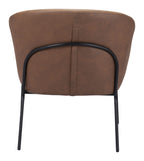 Zuo Quinten Accent Chair Vintage Brown