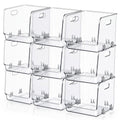 Ferrochef 9 Pcs Clear Plastic Storage Bins Stackable Pantry Organizer