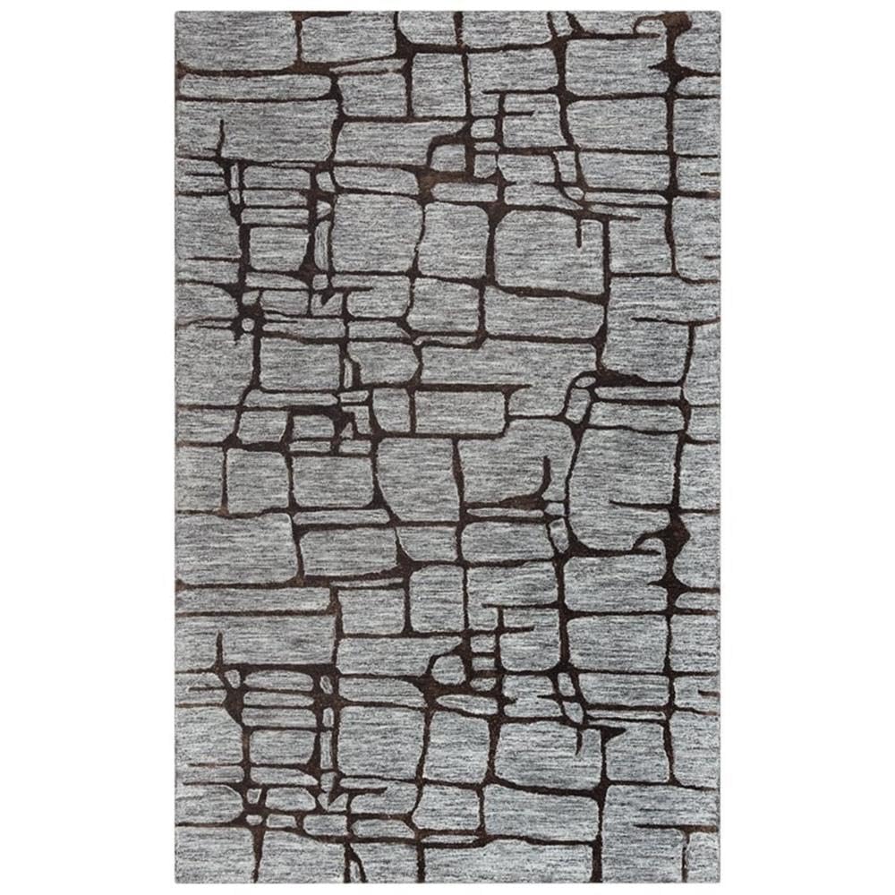 Rizzy Home Alora Decor Winston 8'9" X 11'9" Gray/Charcoal/Black Hand-Tufted Area Rug