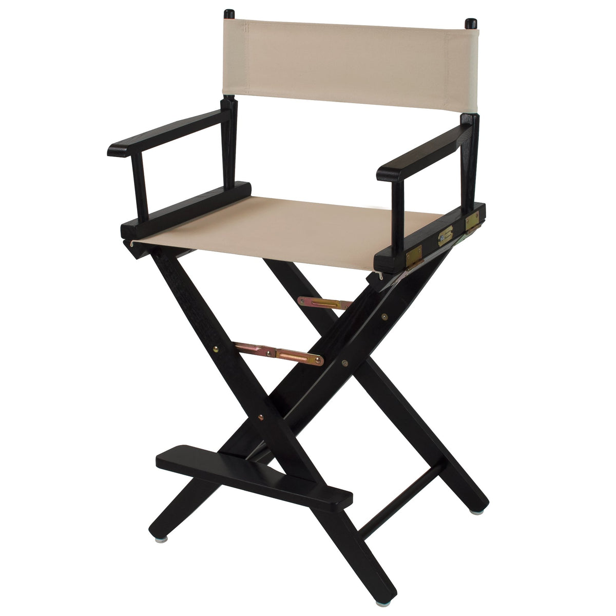 American Trails Extra-Wide Premium 24&quot; Director'S Chair Black Frame With Natural Canvas, Counter Height