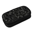 Perinsto Video Game Controller Background Pencil Case Big Capacity Multi Compartment Stationery Box Gaming Gadgets Pencil Pouch