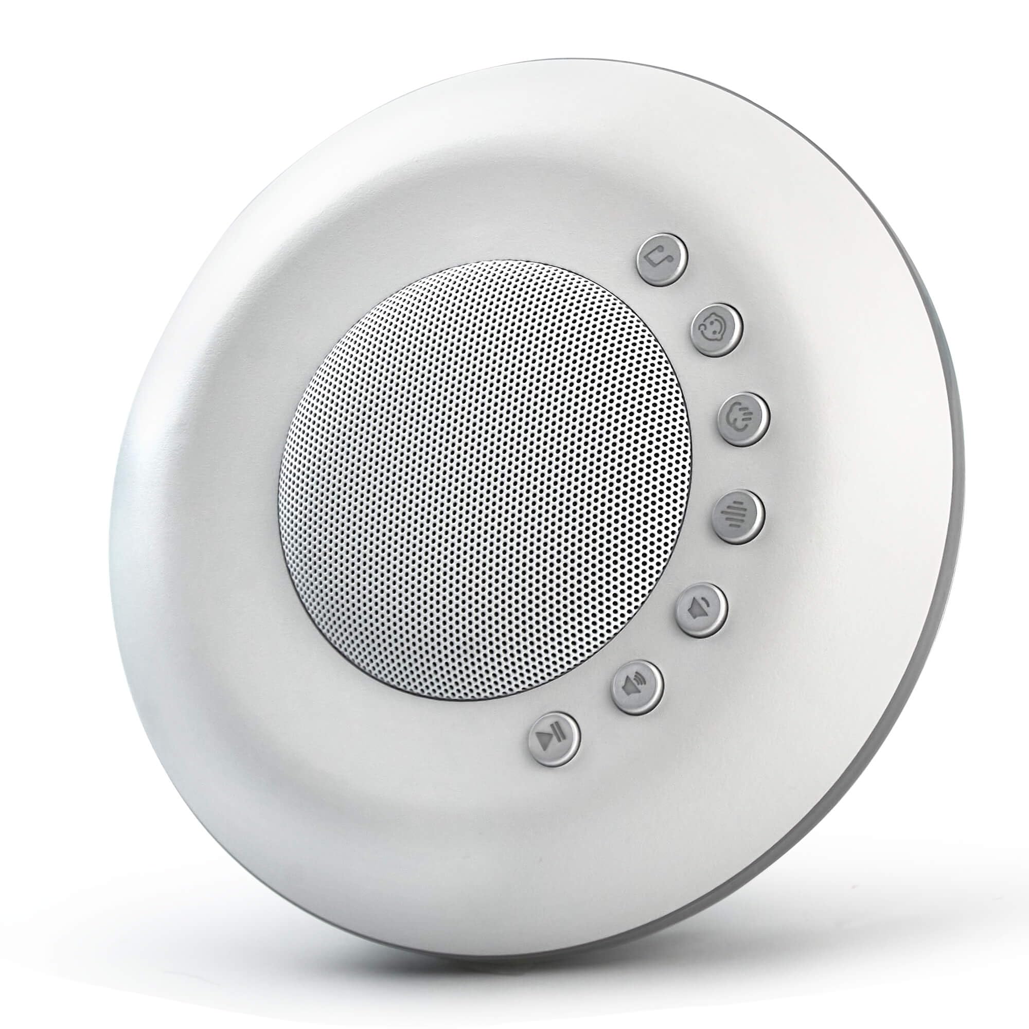 FamiSym White Noise Sound Machine,28 Soothing Natural Sounds 32 Level Volume 3 Timer Memory Function,Rechargeable Battery,Sleep 