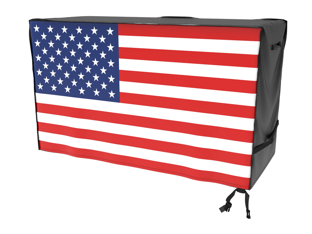Atyard 55-Inch Outdoor Cover For Keter Unity Xl Portable Table - Uv Resistant, Breathable, All Weather (55' L X 24' W X 32' H) Black,American Flag