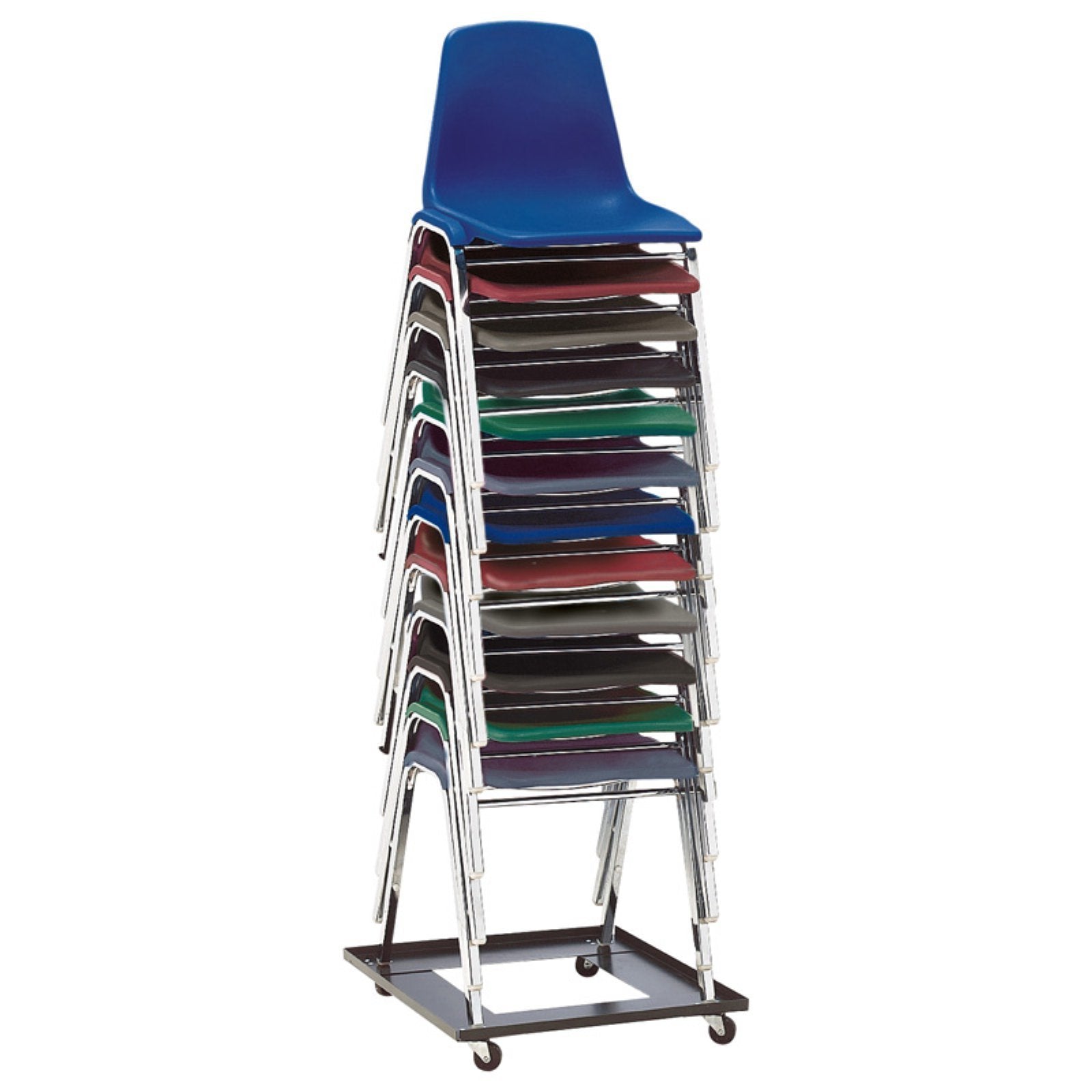 National Public Seating Stack Chair Dolly - Black, 22 3/4In.W X 23 1/2In.D X 3 1/2In.H, Model Number Dy81