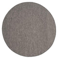 SAFAVIEH Courtyard Collection 53 Round Black/Beige CY8521 Indoor/ Outdoor-Waterproof Easy-Cleaning Patio Backyard Mudroom Area-
