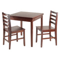 Winsome Pulman Dining, 48.03" W x 29.92" D x 29.29" H, Walnut
