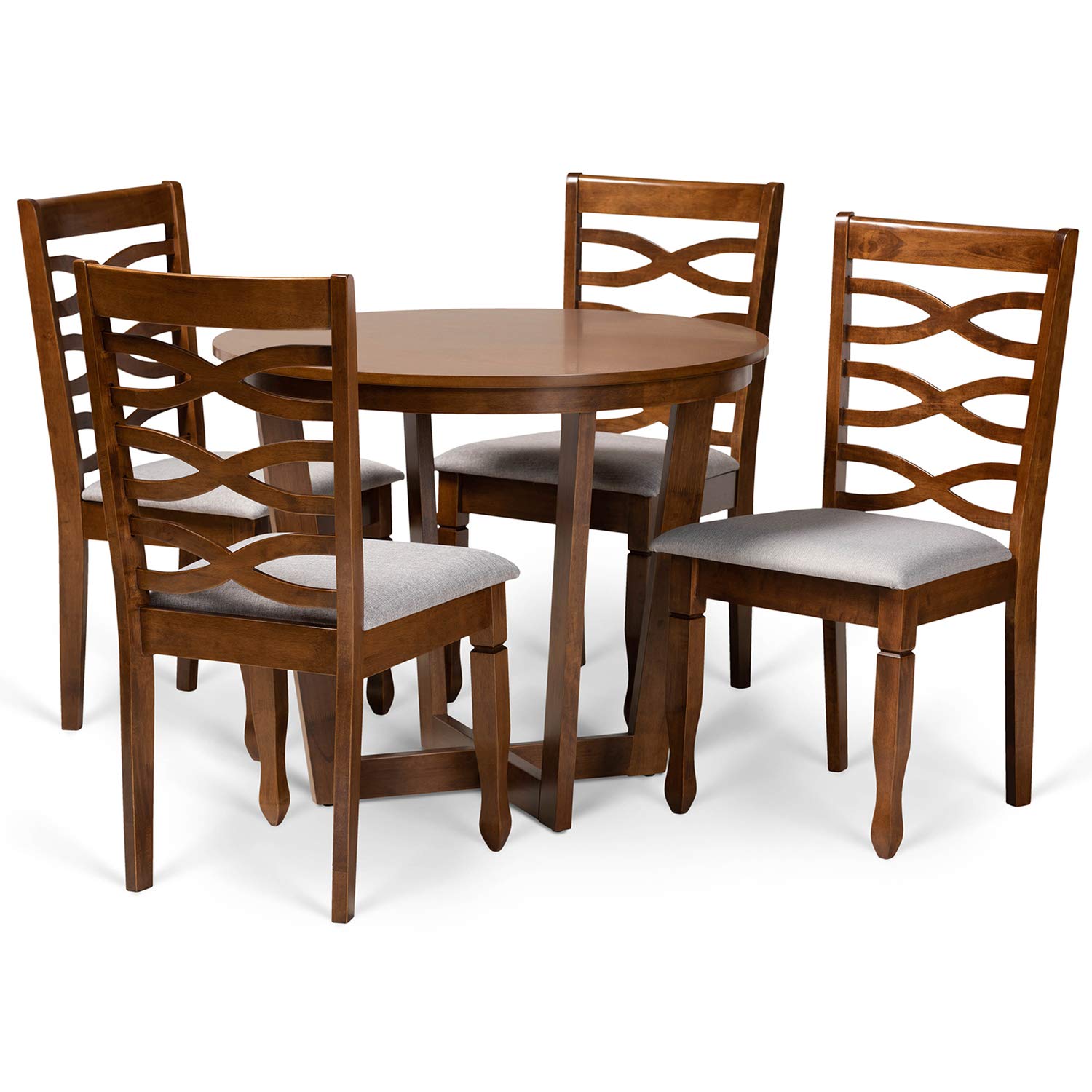 Baxton Studio Tricia 5-Piece Dining Set - Thumbnail 5